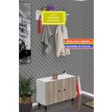 Kenzlife Ayakkabılık Galoş3 Crdbyz 53*080*32 Kapaklı 3 Raflı 12 Çift Ayakkabı Kapasitesi