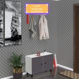 Kenzlife Ayakkabılık Galoş3 Gribyz 53*080*32 Kapaklı 3 Raflı 12 Çift Ayakkabı Kapasitesi - Ahşap