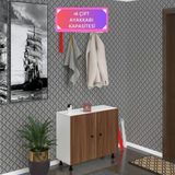 Kenzlife Ayakkabılık Galoş4 Cvzbyz 53*080*32 Kapaklı 4 Raflı 16 Çift Ayakkabı Kapasitesi