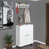 Kenzlife Ayakkabılık Galoş6 Byzbyz 53*080*32 Kapaklı 6 Raflı 24 Çift Ayakkabı Kapasitesi