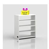 Kenzlife Ayakkabılık Goya Byz 080*70*30 Arkalıksız Ayakkabı Ofis Dolabı + Tekli Duvar Rafı Hediyeli