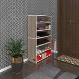 Kenzlife Ayakkabilik Goya Crd 120*70*30 Arkaliksiz Ayakkabi Ofis Dolabi İki Bolme