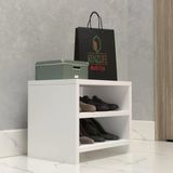 Kenzlife Ayakkabılık Konevi Mat Beyaz Suntalam 035*040*30 Dört Çift Ayakkabı Kapasitesi Arkalıksız