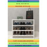 Kenzlife Ayakkabılık Konevi Mat Beyaz Suntalam 050*060*30 Dokuz Çift Ayakkabı Kapasitesi Arkalıksız