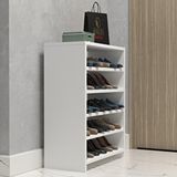 Kenzlife Ayakkabılık Konevi Mat Beyaz Suntalam 080*060*30 Onbeş Çift Ayakkabı Kapasitesi Arkalıksız