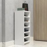 Kenzlife Ayakkabılık Konevi Mat Beyaz Suntalam 095*040*30 Oniki Çift Ayakkabı Kapasitesi Arkalıksız