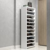 Kenzlife Ayakkabılık Konevi Mat Beyaz Suntalam 170*060*30 Otuzüç Çift Ayakkabı Kapasitesi Arkalıksız - Renkli