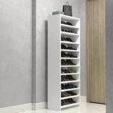 Kenzlife Ayakkabılık Konevi Mat Beyaz Suntalam 170*060*30 Otuzüç Çift Ayakkabı Kapasitesi Arkalıksız