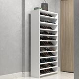 Kenzlife Ayakkabılık Konevi Mat Beyaz Suntalam 170*080*30 Kırkdört Çift Ayakkabı Kapasitesi Arkalıksız