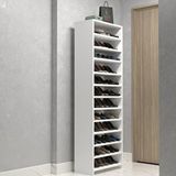 Kenzlife Ayakkabılık Konevi Mat Beyaz Suntalam 183*060*30 Otuzaltı Çift Ayakkabı Kapasitesi Arkalıksız