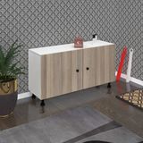 Kenzlife Ayakkabılık Merkub3 Crdbyz 53*100*32 Kapaklı 3 Raflı 15 Çift Ayakkabı Kapasitesi - Beyaz