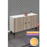 Kenzlife Ayakkabılık Merkub3 Crdbyz 53*100*32 Kapaklı 3 Raflı 15 Çift Ayakkabı Kapasitesi