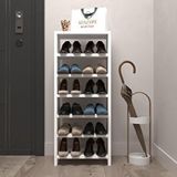 Kenzlife Ayakkabılık Mısri Mat Beyaz Suntalam 095*040*20 Oniki Çift Ayakkabı Kapasitesi Arkalıksız