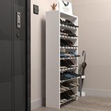 Kenzlife Ayakkabılık Mısri Mat Beyaz Suntalam 125*060*20 Yirmidört Çift Ayakkabı Kapasitesi Arkalıksız