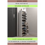 Kenzlife Ayakkabılık Mısri Mat Beyaz Suntalam 140*040*20 Onsekiz Çift Ayakkabı Kapasitesi Arkalıksız