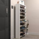 Kenzlife Ayakkabılık Mısri Mat Beyaz Suntalam 140*060*20 Yirmiyedi Çift Ayakkabı Kapasitesi Arkalıksız