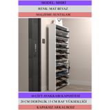 Kenzlife Ayakkabılık Mısri Mat Beyaz Suntalam 170*080*20 Kırkdört Çift Ayakkabı Kapasitesi Arkalıksız