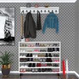 Kenzlife Ayakkabılık Nalın6 Byz 53*120*30 Kapaksız 6 Raflı 36 Çift Ayakkabı Kapasitesi