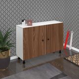Kenzlife Ayakkabılık Yemeni4 Cvzbyz 68*120*32 Kapaklı 4 Raflı 24 Çift Ayakkabı Kapasitesi