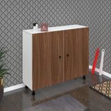 Kenzlife Ayakkabılık Yemeni5 Cvzbyz 83*120*32 Kapaklı 5 Raflı 30 Çift Ayakkabı Kapasitesi - Beyaz