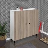 Kenzlife Ayakkabılık Yemeni6 Crdbyz 98*120*32 Kapaklı 6 Raflı 36 Çift Ayakkabı Kapasitesi