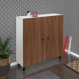 Kenzlife Ayakkabılık Yemeni6 Cvzbyz 98*120*32 Kapaklı 6 Raflı 36 Çift Ayakkabı Kapasitesi - Beyaz