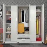 Kenzlife Begonvil 6 Kapılı Çekmeceli 180 cm Gardrop