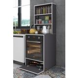 Kenzlife Bengisu Gri 165x60x56 Mutfak Dolabı