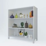 Kenzlife Beril Beyaz 108x90x20 cm Kitaplık
