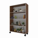 Kenzlife Beril Ceviz 148x90x20 cm Kitaplık