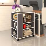 Kenzlife Berubetto106 106x90x60 cm Gri Tekerlekli Ofis Yazıcı Masası