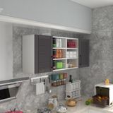 Kenzlife Biber 60 Gri Mod 2 60x160x32 Mebran Kapak Suntalam Gövde Hazır Mutfak Dolabı