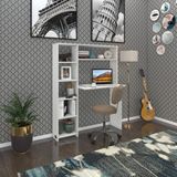 Kenzlife bilgisayar çalışma masası prost byz 140*100*20 kitaplık solda ofis sekreter laptop