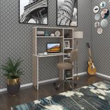 Kenzlife bilgisayar çalışma masası prost crd 140*100*20 kitaplık sağda ofis sekreter laptop - 140x100x20 - Cordoba