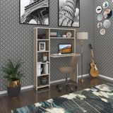 Kenzlife bilgisayar çalışma masası prost crd 140*100*20 kitaplık solda ofis sekreter laptop - 140x100x20 - Cordoba