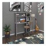 Kenzlife bilgisayar çalışma masası prost gri 140*100*20 kitaplık sağda ofis sekreter laptop