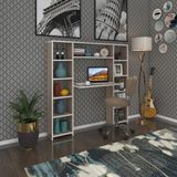 Kenzlife bilgisayar çalışma masası senna crd 140*130*20 kitaplıklı ofis sekreter laptop - 140x130x20 - Cordoba