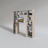 Kenzlife bilgisayar çalışma masası senna crd 140*130*20 kitaplıklı ofis sekreter laptop