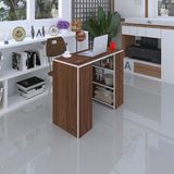 Kenzlife bilgisayar çalışma masası venüs cvz ofis sekreter laptop - Beyaz - 75x170x60