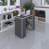 Kenzlife bilgisayar çalışma masası venüs gri ofis sekreter laptop - Beyaz - 75x170x60