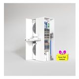 Kenzlife çamaşır-kurutma makinesi dolabı ahi evran sağ byz 187*090*60 çekmeceli + tekli duvar rafı hediye