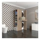 Kenzlife Camasir-Kurutma Makinesi Dolabi Ahi Evran Sol Crd 187*090*60 Cekmeceli Banyo