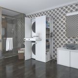 Kenzlife çamaşır-kurutma makinesi dolabı ahi evranmdf sağ byz 187*090*60 çekmeceli % 100 FULL MDF