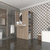 Kenzlife Camasir-Kurutma Makinesi Dolabi Biruni Crd 187*110*60 Cekmeceli Rafli Banyo
