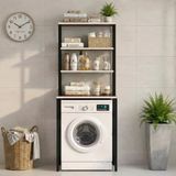 Kenzlife Çamaşır Kurutma Makinesi Dolabı Domaniç Cvzsyh 180*070*60 Mat Suntalam Metal Siyah Boya