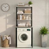 Kenzlife Çamaşır Kurutma Makinesi Dolabı Domaniç Grisyh 180*070*60 Mat Suntalam Metal Siyah Boya