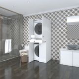 Kenzlife Çamaşır-Kurutma Makinesi Dolabı El Kindi Byz 187 070 60 Çekmeceli Kapaklı Banyo Çok Renkli