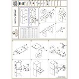 Kenzlife Çamaşır-Kurutma Makinesi Dolabı El Kindi Crd 187*070*60 Çekmeceli Kapaklı Banyo - Beyaz