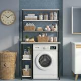 Kenzlife Çamaşır Kurutma Makinesi Dolabı Istranca Crdsyh 180*070*60 Mat Suntalam Metal Siyah Boya