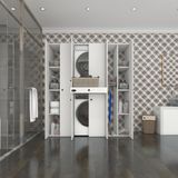 Kenzlife Camasir-Kurutma Makinesi Dolabi Nazzam Byz 187*170*60 Cekmeceli Rafli Banyo